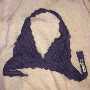Free People Purple Halter Bralette